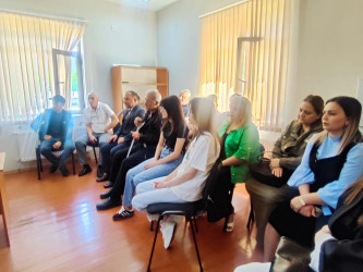 Zaqatala rayonunda müvəqqəti olaraq yaşayan Xocalı rayon sakinlərinin səyyar görüş-qəbulu keçirilmişdir