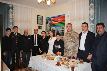 Şəhid ailələri ziyarət olundu