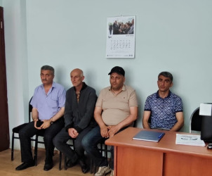Qəbələ şəhərində müvəqqəti olaraq yaşayan Xocalı rayon sakinlərinin səyyar görüş-qəbulu keçirilmişdir