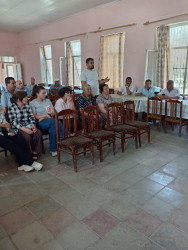 Mingəçevir şəhəri Yeni həyat qəsəbəsində müvəqqəti məskunlaşmış Xocalı rayon sakinlərinin səyyar görüş-qəbulu keçirilmişdir