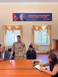 “Konstitusiya və Suverenlik İli” çərçivəsində şəhid ailələri, qazilər və müharibə iştirakçıları ilə görüş keçirildi
