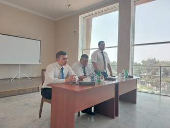Xəzər rayonunun Mərdəkan qəsəbəsində müvəqqəti məskunlaşmış Xocalı rayon sakinlərinin səyyar görüş-qəbulu keçirilmişdir
