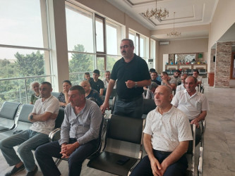 Xəzər rayonunun Mərdəkan qəsəbəsində müvəqqəti məskunlaşmış Xocalı rayon sakinlərinin səyyar görüş-qəbulu keçirilmişdir